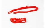 Grandinės slankiklio / pasukimo peties slydimo komplektas Honda CR 125 / 250 2000-2004 raudona
