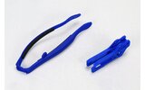 Grandinės kreiptuvas / svirties slankiklio komplektas Yamaha YZ 125 / 250 2009-2014 mėlynas UFO
