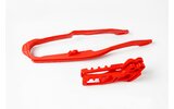 Grandinės slankiklio / pasukimo svirties slydimo komplektas Honda CR 125 / 250 2005-2006 raudona