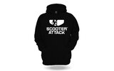 Hoodie Scooter-Attack juoda M