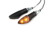 LED indikatoriai LED juodi / dūmai