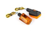 Indikatoriai Mini Stačiakampis juoda / oranžinė