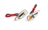 Indikatoriai / Lempos klijuojamos lašo formos Fender chromas / balta / oranžinė
