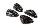 Buferio trinkelės (x4) juodos MBK Stunt / Yamaha Slider