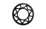 Galinė žvaigždutė 53 dantys - 420 Stage6 aliuminio CNC juoda Derbi DRD Pro