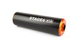 Silencer Stage6 50 - 80cc kairėje pusėje oranžinė/juoda