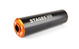 Silencer Stage6 50 - 80cc dešinė oranžinė / juoda