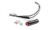 Exhaust Stage6 Streetrace chromo CNC raudona / juoda Derbi / Minarelli AM6