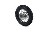 Galinis ratlankis plieninis d.15mm - 14'' su padanga Yuanxing Pit Bike / Dirt Bike juoda