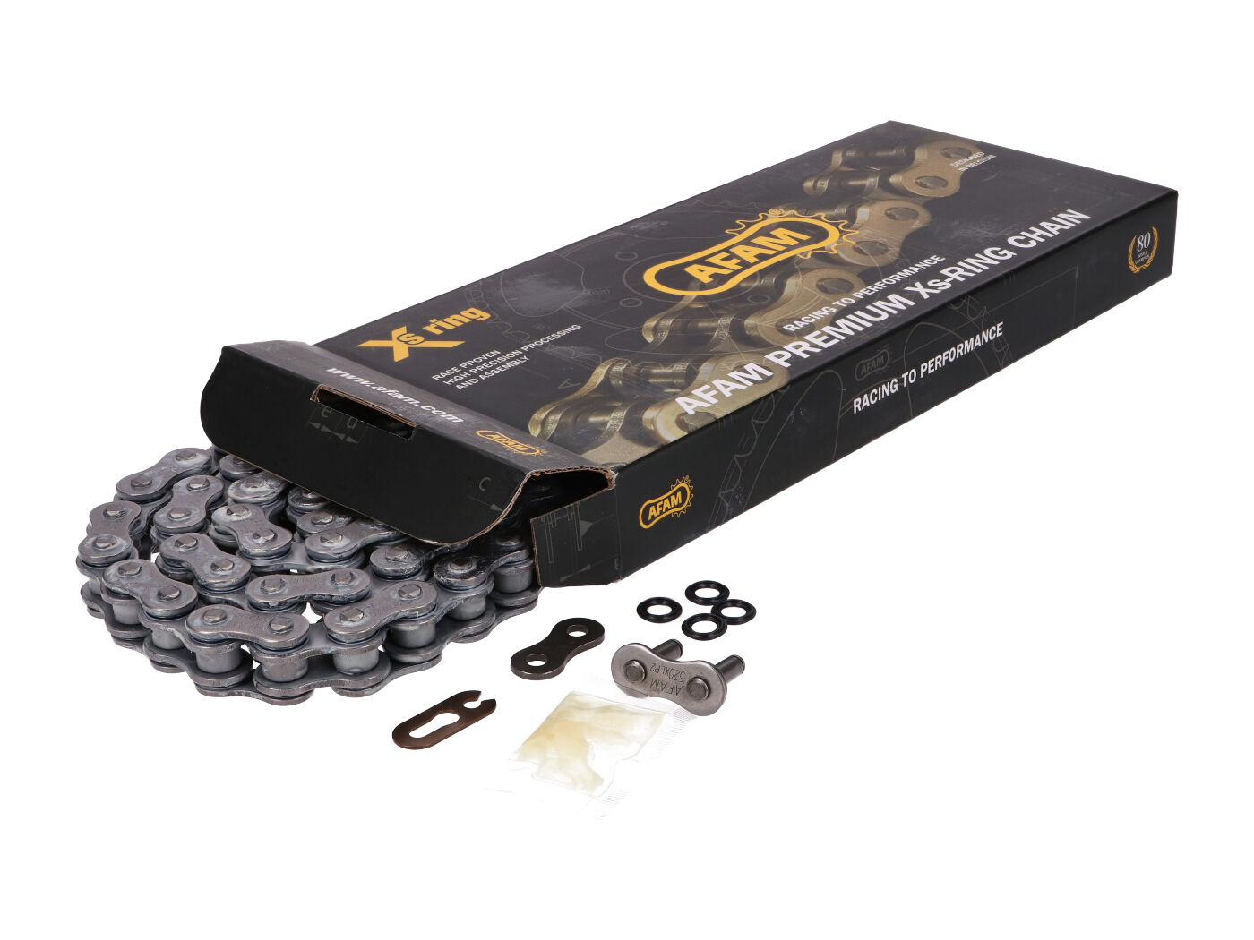 Grandinė AFAM XS-Ring juoda - 520 XLR2 x 106