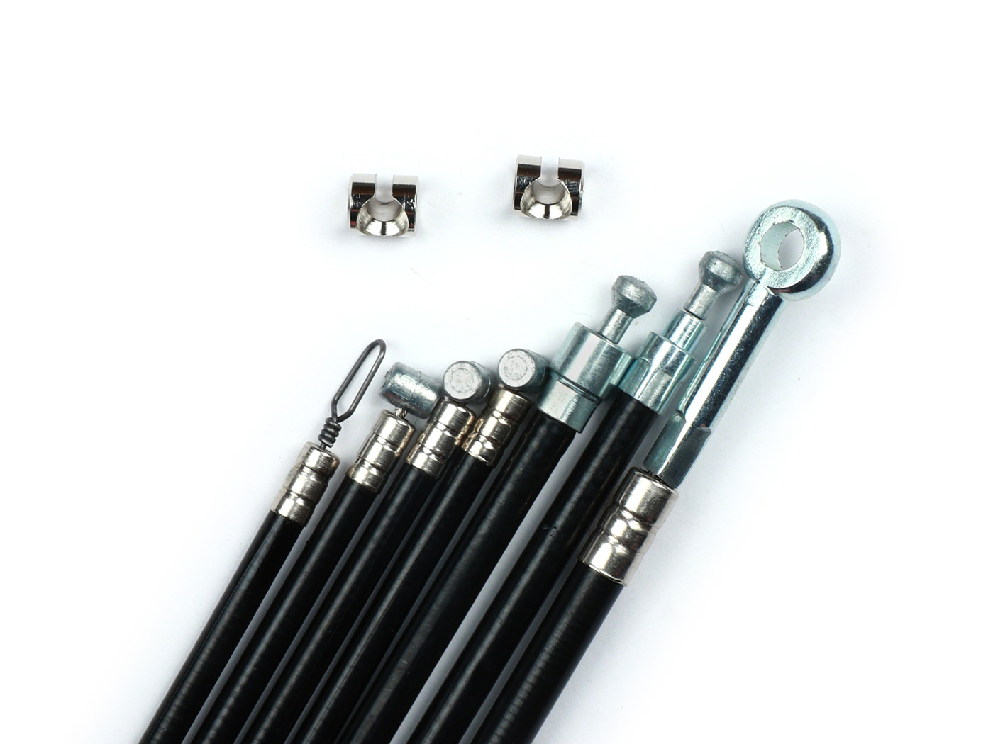 traukinio komplektas BGM PRO Silk Liner, juodas, skirtas Vespa PX Lusso (1984-)