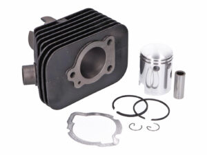 Cilindro komplektas DR 50cc 38,4mm, 12mm Stūmoklio pirštas Piaggio Boss, Bravo, Ciao, Grillo, Si