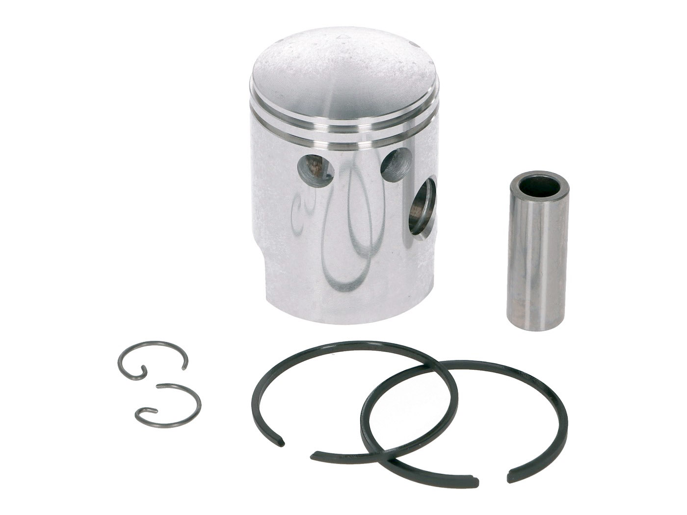 Stūmoklio komplektas DR 50cc 38,4mm, 12mm riešo kaištis Piaggio Boss, Bravo, Ciao, Grillo, Si