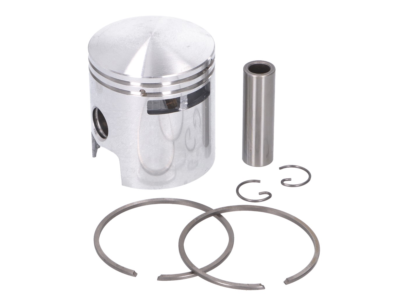 Stūmoklio komplektas DR 75cc 47mm 6TR, skirtas Vespa V50, Special, PK, Ape 50