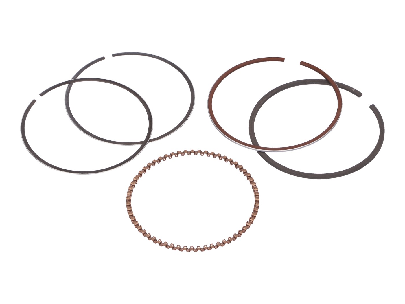 stūmoklio žiedų komplektas DR 80cc 49mm Piaggio 50 4 taktų