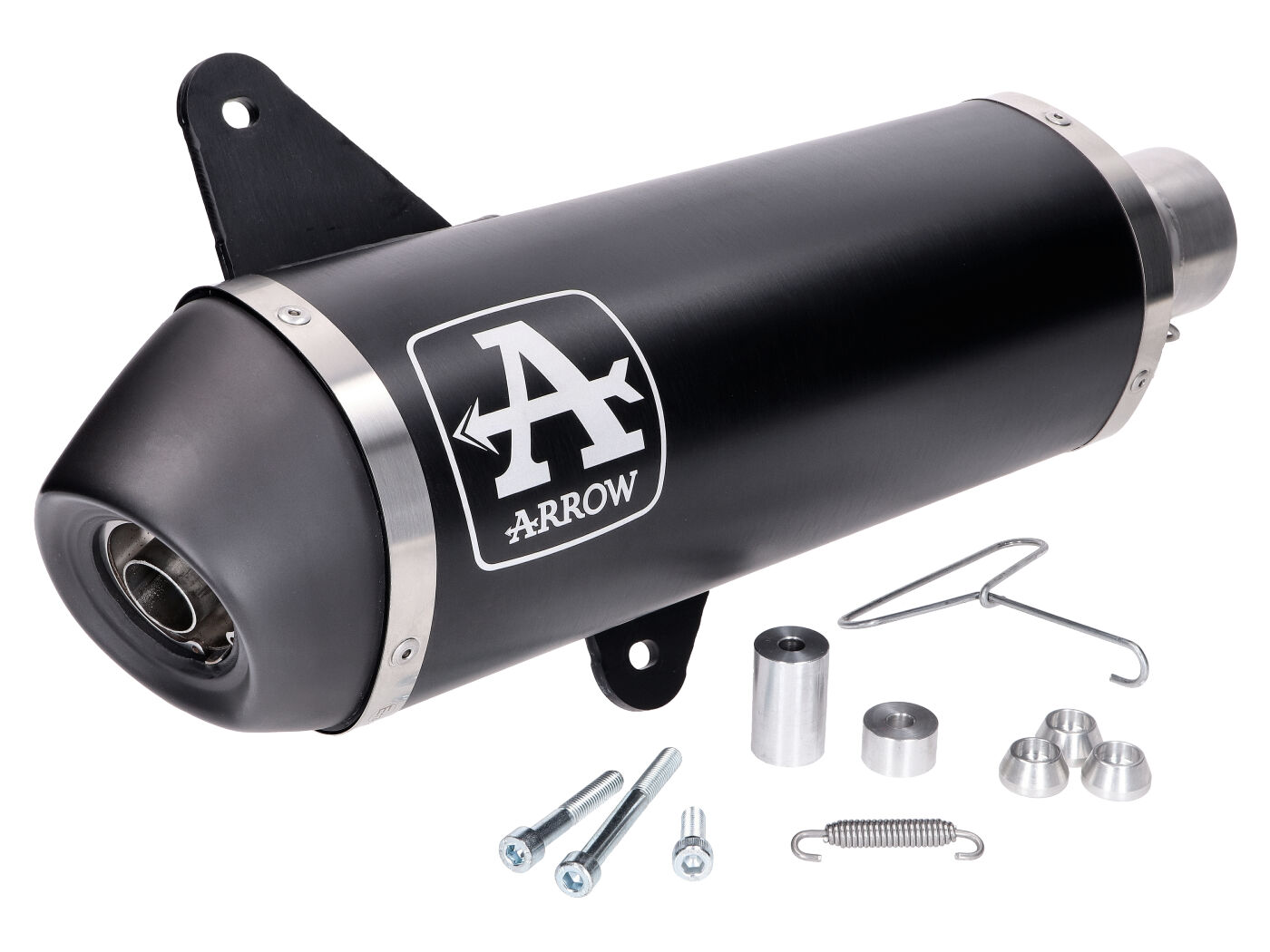 duslintuvas Arrow Urban aliuminis juodas, skirtas Vespa GTS 300 4 taktų LC Euro5 2020-