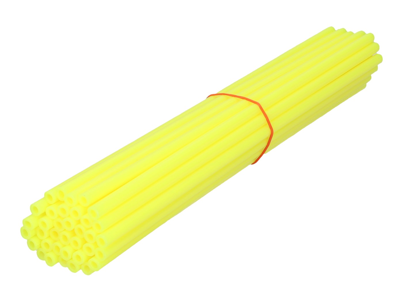 Stipinų užvalkalai komplektas 250mm neoninis geltonas - 36 vnt