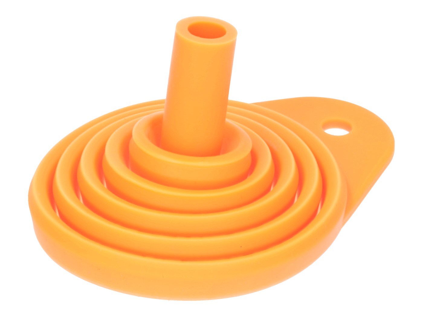 silikoninis piltuvas, sulankstomas, oranžinis