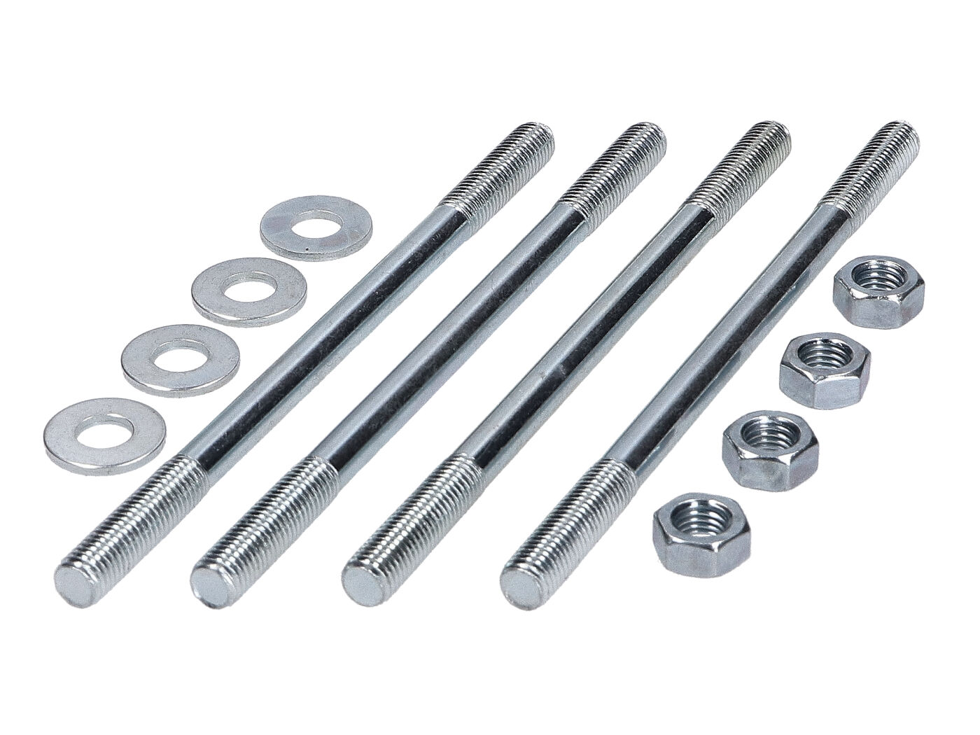 Stud Bold komplektas su veržlėmis M7x120, skirtas Piaggio/Vespa Ciao, Si, Bravo, Boxer, Grillo
