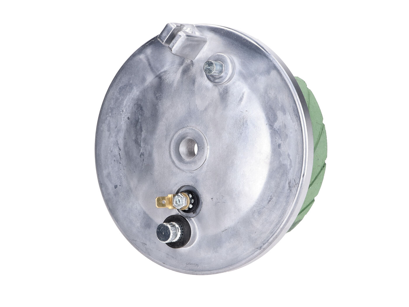 Sukomplektuotas galinis stabdžių skydas, skirtas Simson S50, S51, S53, S70, S83, SR50, SR80, KR51/1, KR51/2, SR4