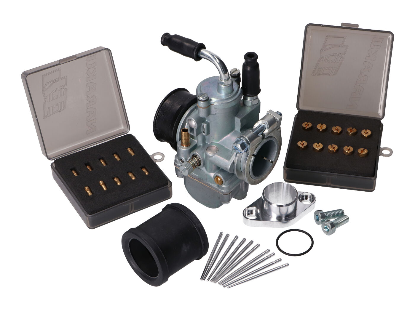 tiuningo karbiuratoriaus komplektas 17,5 mm Simson S50, S51, S53, S70, S83, SR50, SR80
