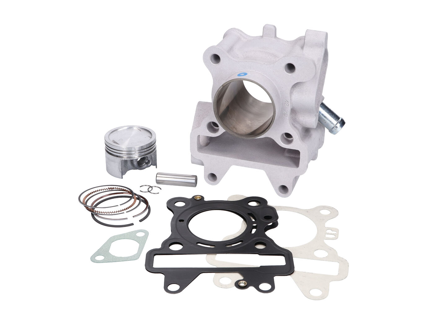 Cilindro komplektas Malossi aliuminio 66cc 44mm, skirtas Yamaha Aerox 50ie, Neos 50ie, MBK Nitro 50ie 4T LC Euro2-4