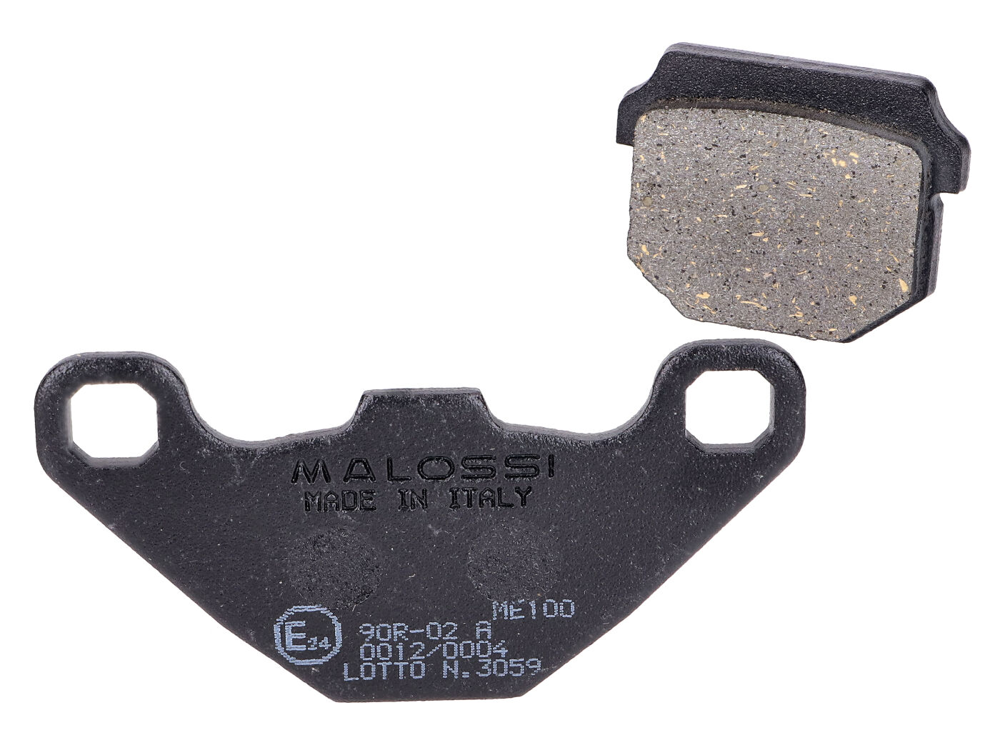 Stabdžių kaladėlės Malossi organic, skirtos Aprilia, Hyosung, Peugeot, Derbi, Piaggio, TGB