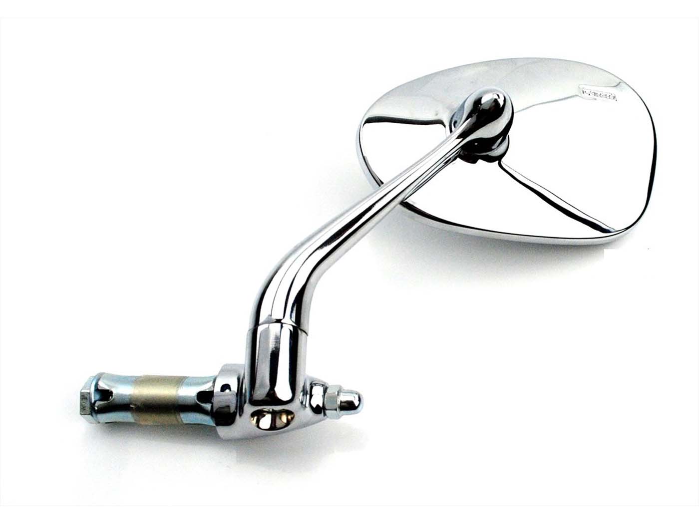 Veidrodinė strėlė viduje vairo veidrodžio chromas 22 mm, skirtas Zündapp M 25, 50 Bergsteiger, KS 50, Super Combinette, Hercules, Kreidler, Miele, DKW, NSU, Gritzner, Puch