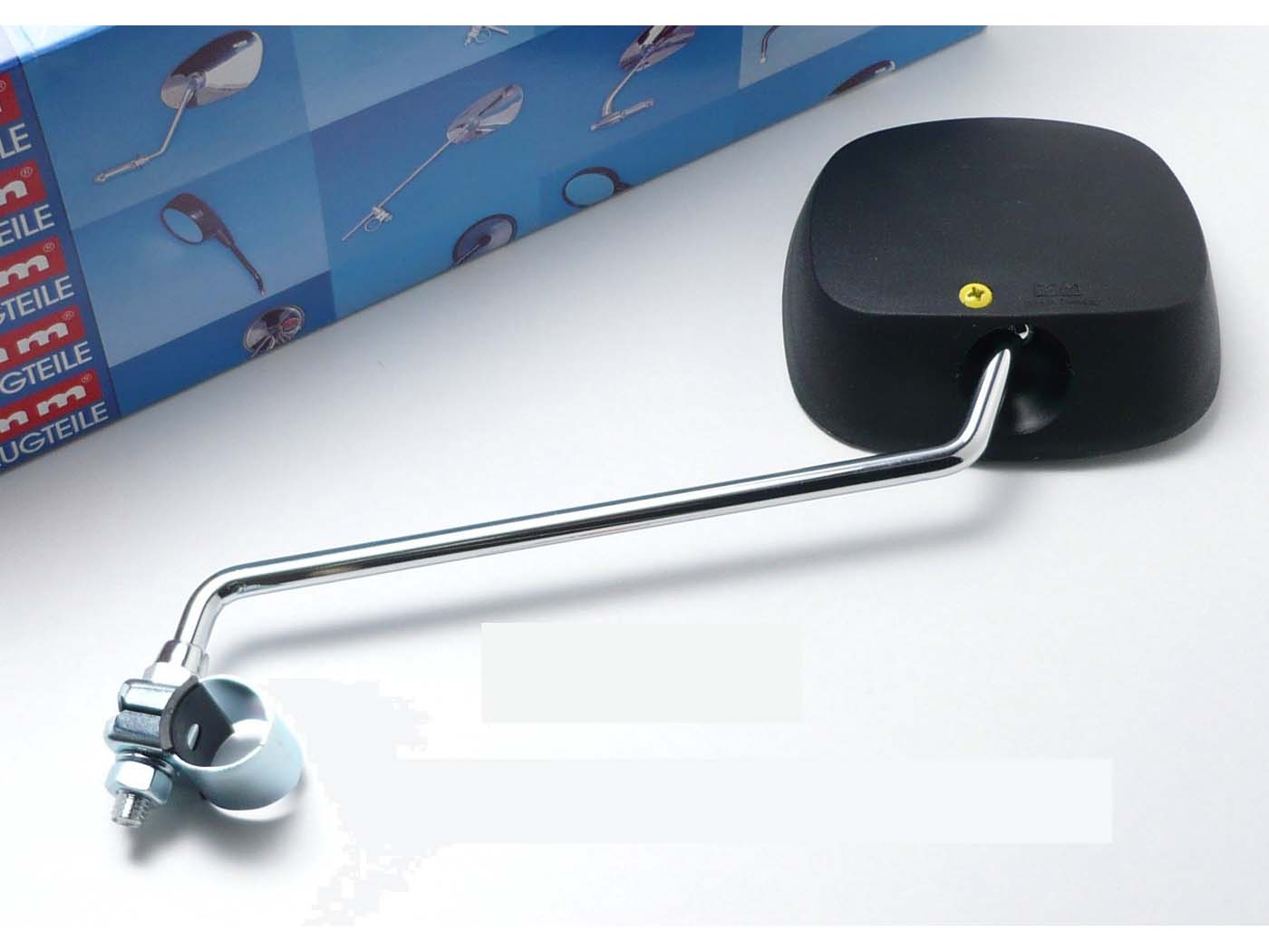 Veidrodinė strėlė su chromo gnybtu, skirta Zündapp, Kreidler, Hercules, DKW, Puch, KTM