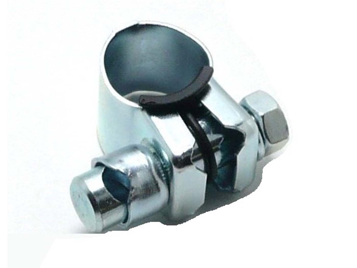 Veidrodinis spaustukas chromas 22mm 8mm, skirtas Zündapp, Kreidler, Hercules, Miele, DKW, NSU, Horex, Puch, Gritzner