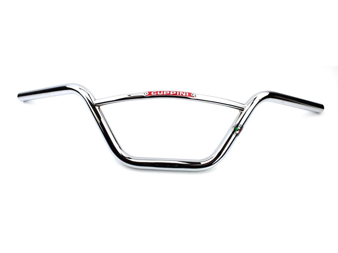 Vairas Cuppini chromas 680 mm x 150 mm, skirtas Zündapp, Kreidler, Hercules, Puch