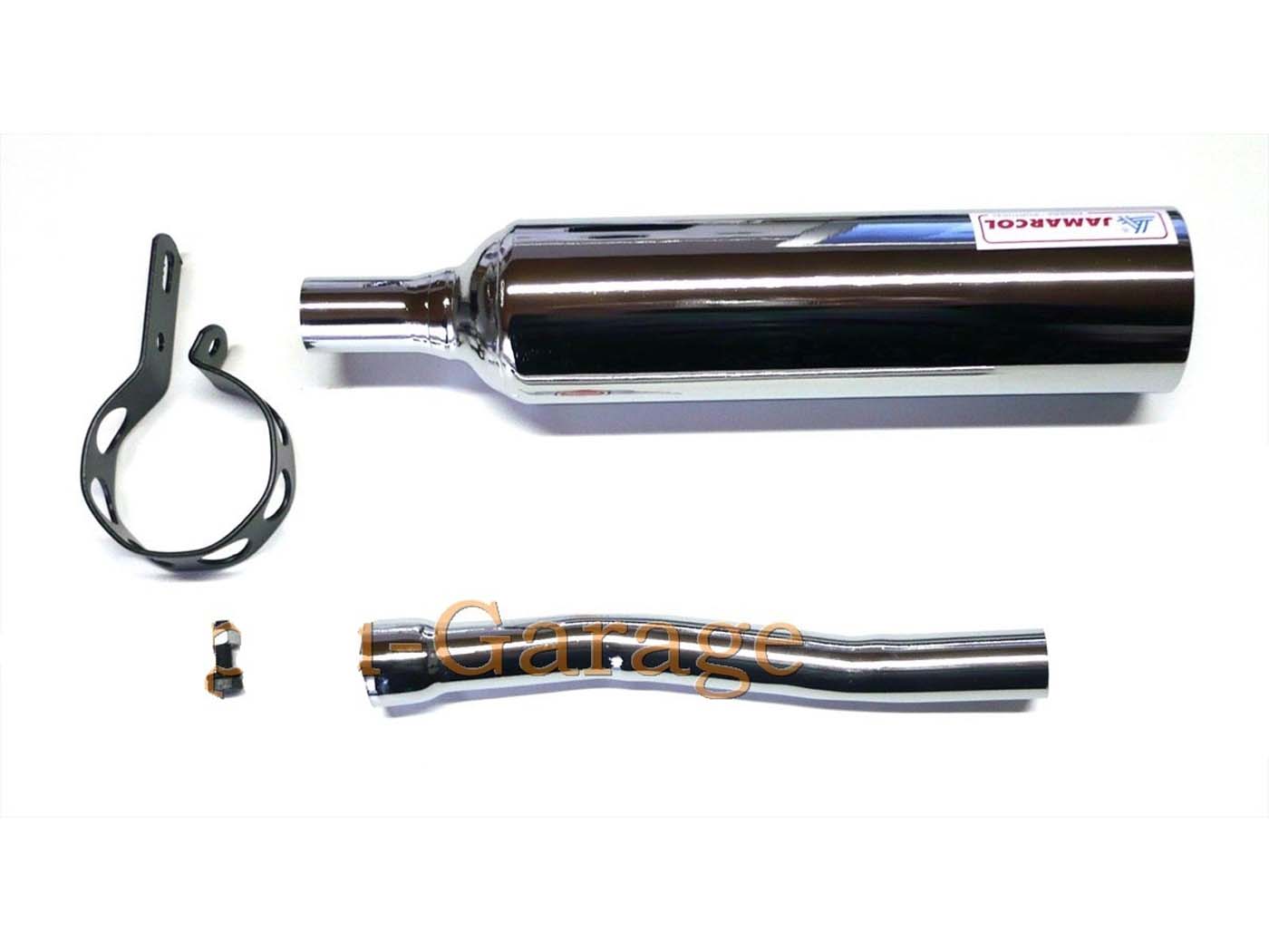 Chromuotas Duslintuvas su spaustuku ir jungiamuoju vamzdžiu Yamaha, DT 50 MX