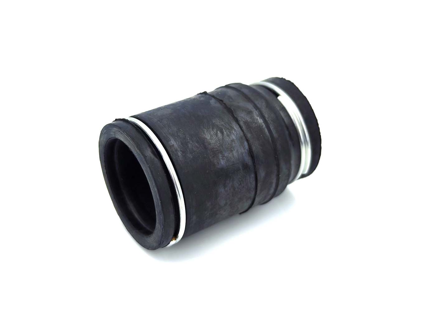 Juoda išmetimo guma 25/28-28/32mm, skirta Yamaha DT 50 MX, Zündapp, Kreidler, Hercules, Puch, Simson, KTM