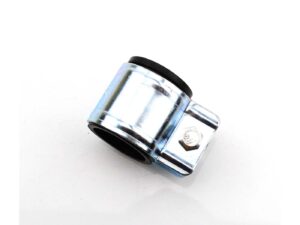 Išmetimo spaustukas plienas 28mm su guma ir varžtu Hercules M, Prima, Kreidler Florett
