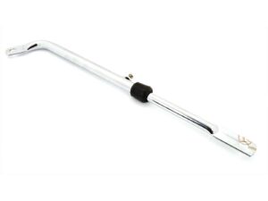 Išmetimo kronšteinas chromuotas reguliuojamas 325-470 mm 10 mm skylė Zündapp, Kreidler, Hercules, Puch, DKW, KTM