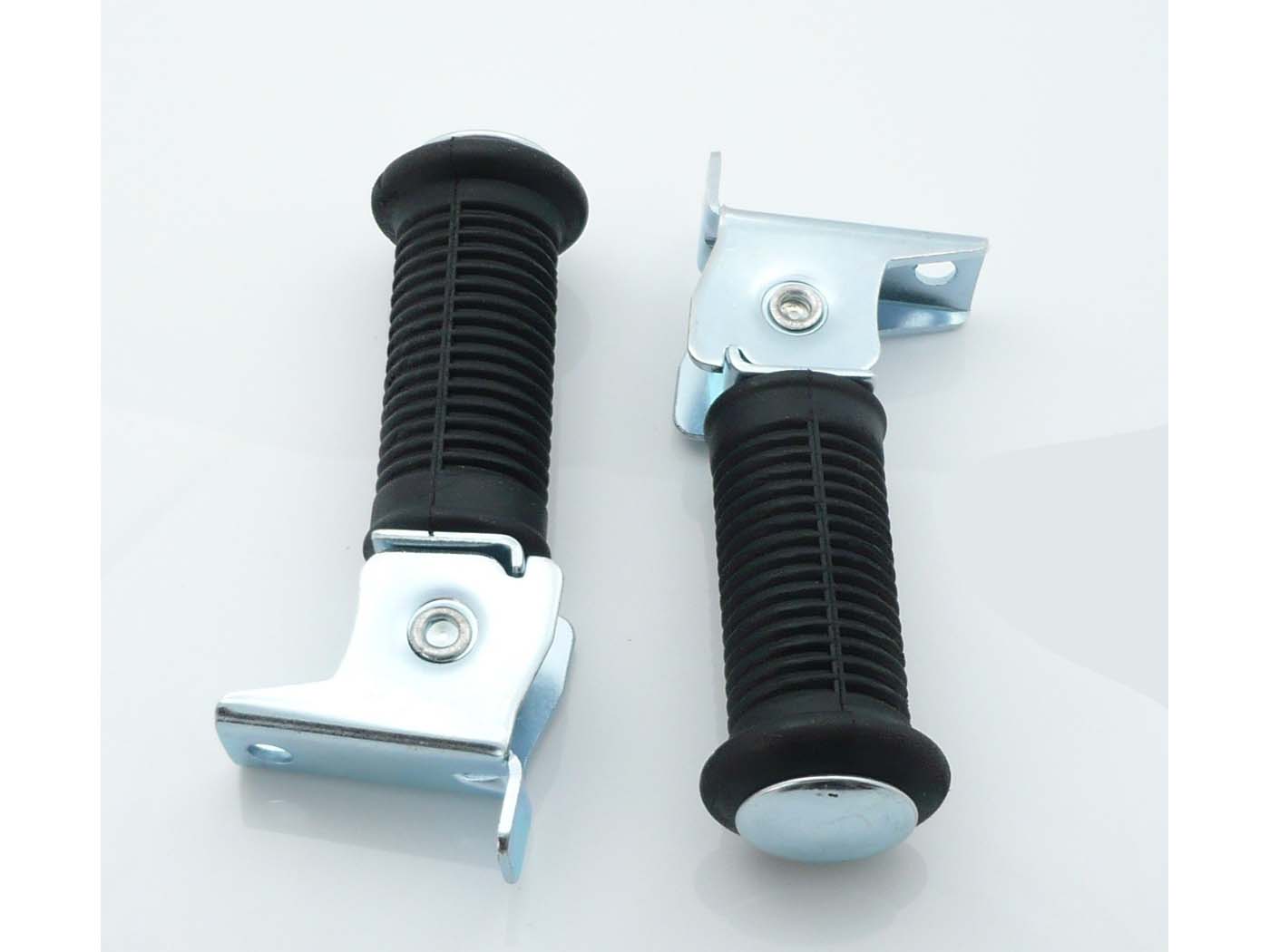 Kojų atramos komplektas juodo metalo M8 57x27x34mm Simson, Star, Schwalbe, Habicht, S, SR