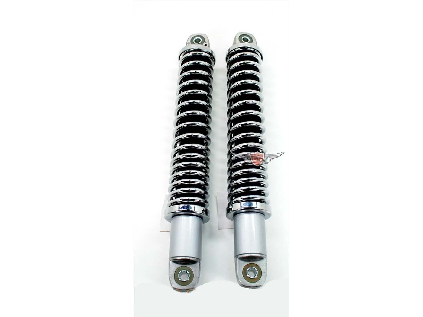 Pakabos statramsčiai Sport 310mm sidabrinės 8mm įvorės Zündapp GTS, C 50 Sport, KS 50, Hercules, Kreidler, Puch mopedas, mopedas