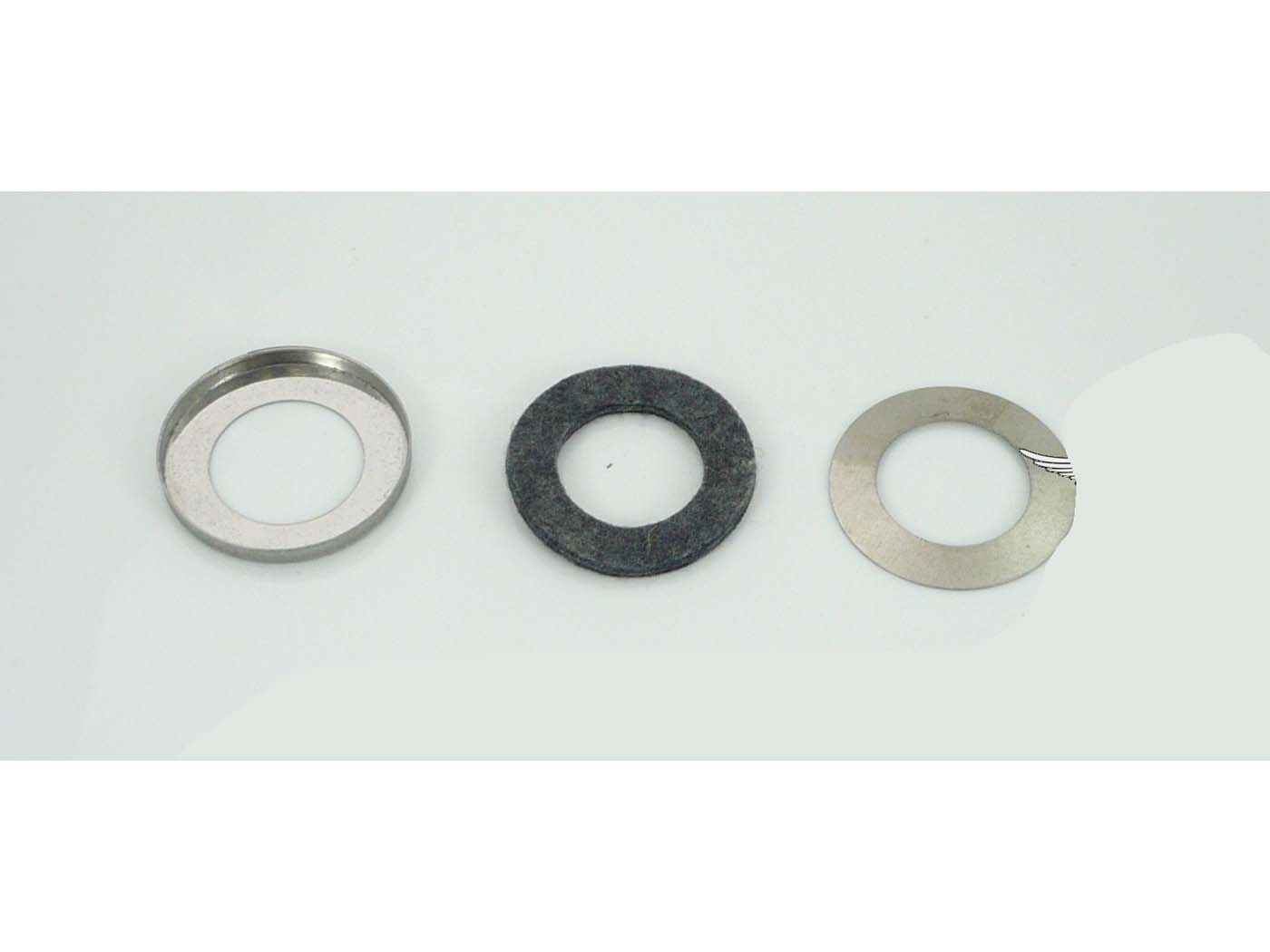 Tarpiklių komplektas veltinis nerūdijantis plienas 40 mm 25 mm, skirtas Zündapp Sport Combinette Type 515, C 50 517, Super 441, GTS KS Moped Mokick KKR