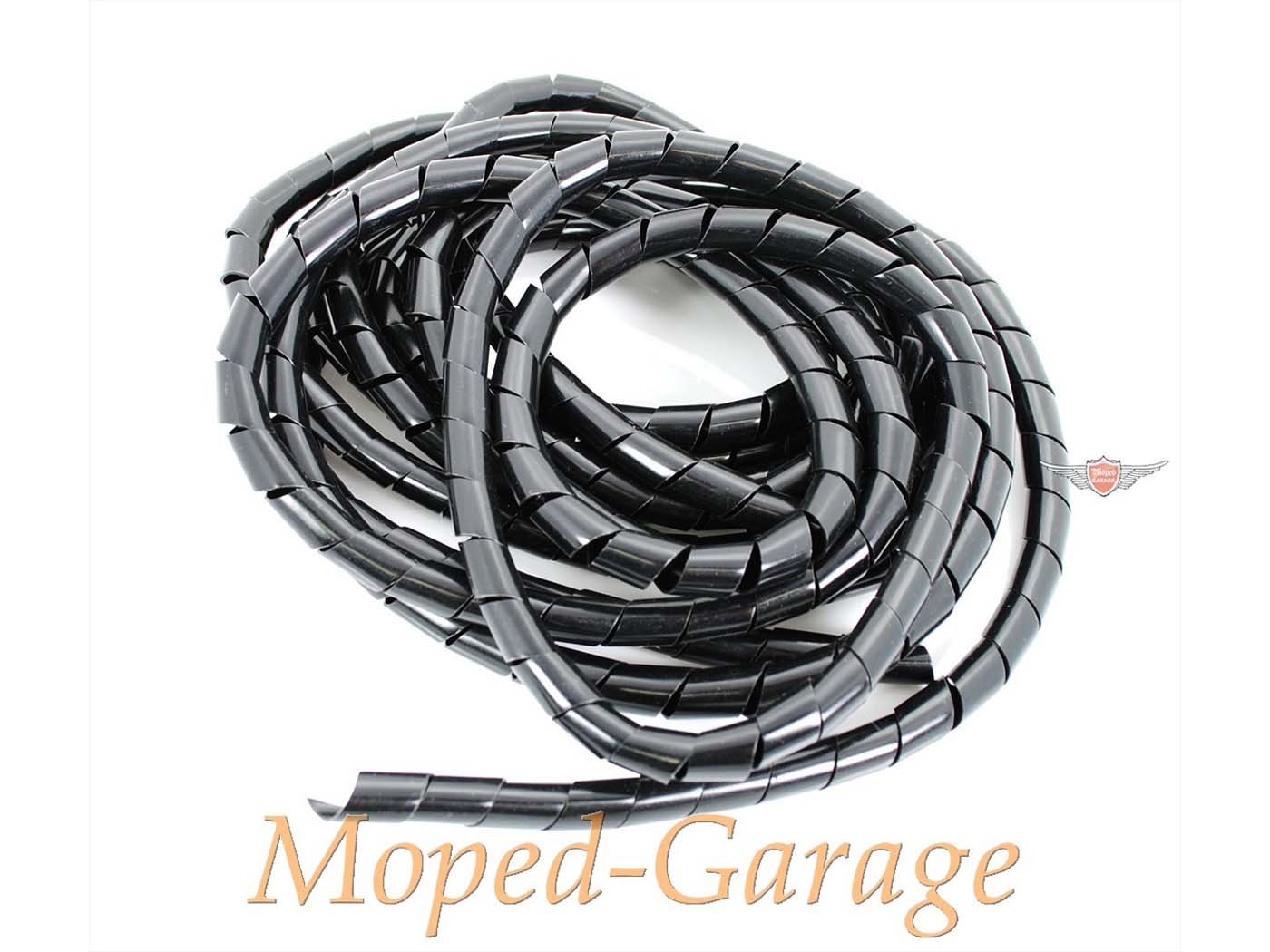 Spiralinė žarna plastikinė 8 mm juoda 5 m, skirta Zündapp, Kreidler, Hercules, Puch, DKW, KTM, NSU, Simson, mopedui, mopedui, mokick, motociklui