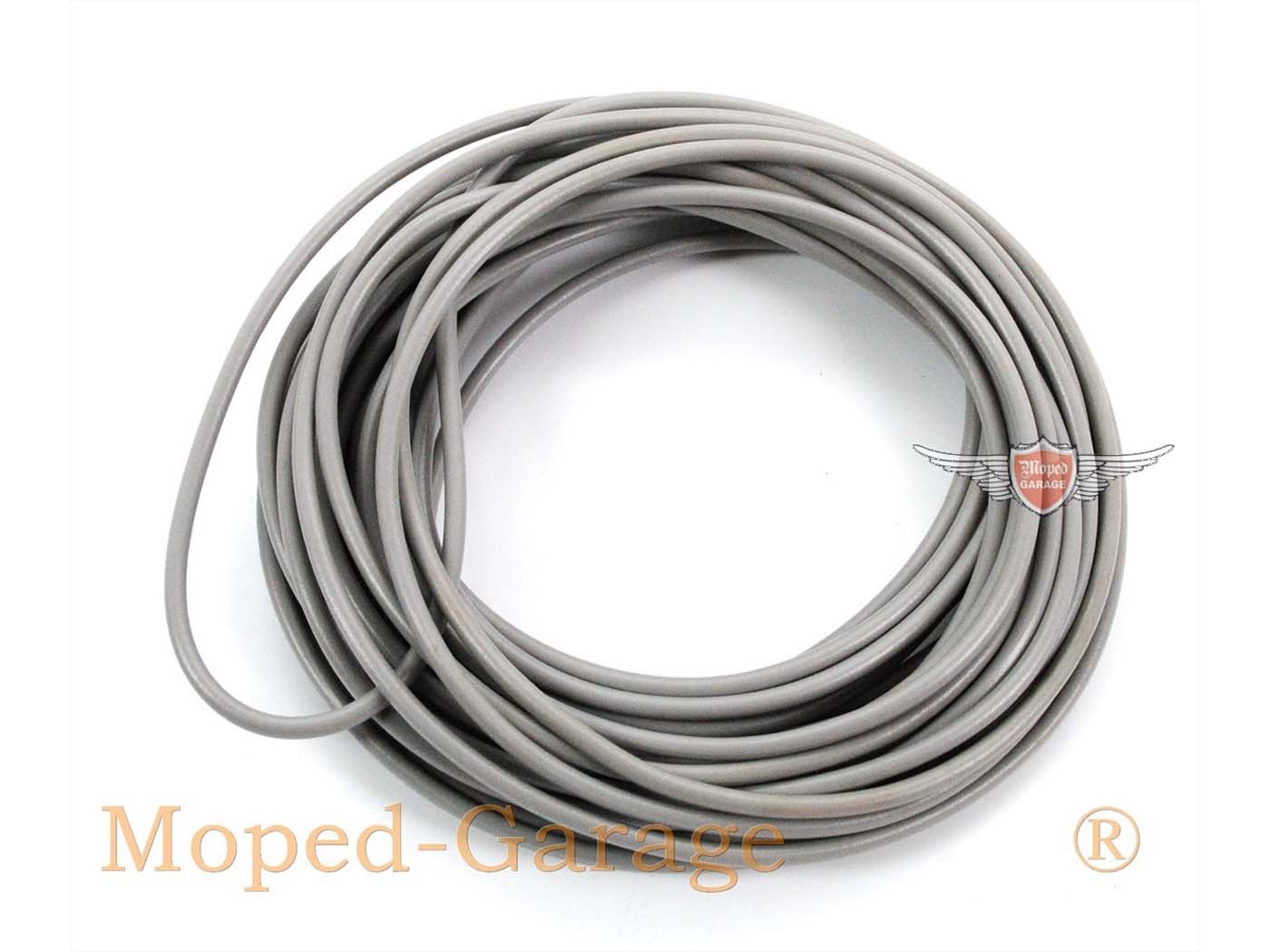 Pilkas kabelis 0,5 kv.mm 5 m, skirtas Zündapp, Kreidler, Hercules, Puch, KTM, Rixe, Miele, mopedui, mopedui, mokick, motoroleriui