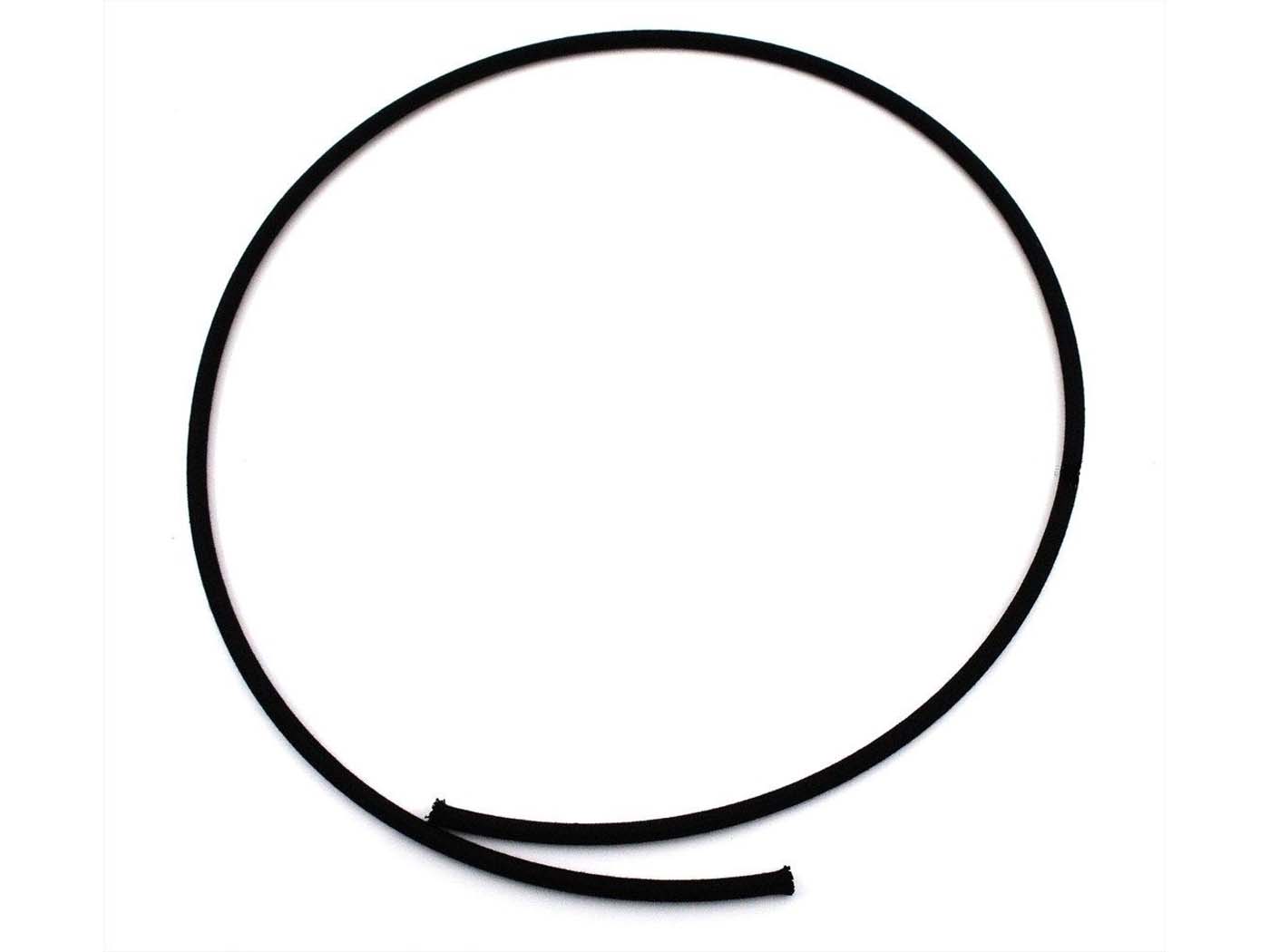 Kabelio gaubtas Goebel medvilnė 4mm 1 m juodas mopedui, mopedui, mokickui, motociklui