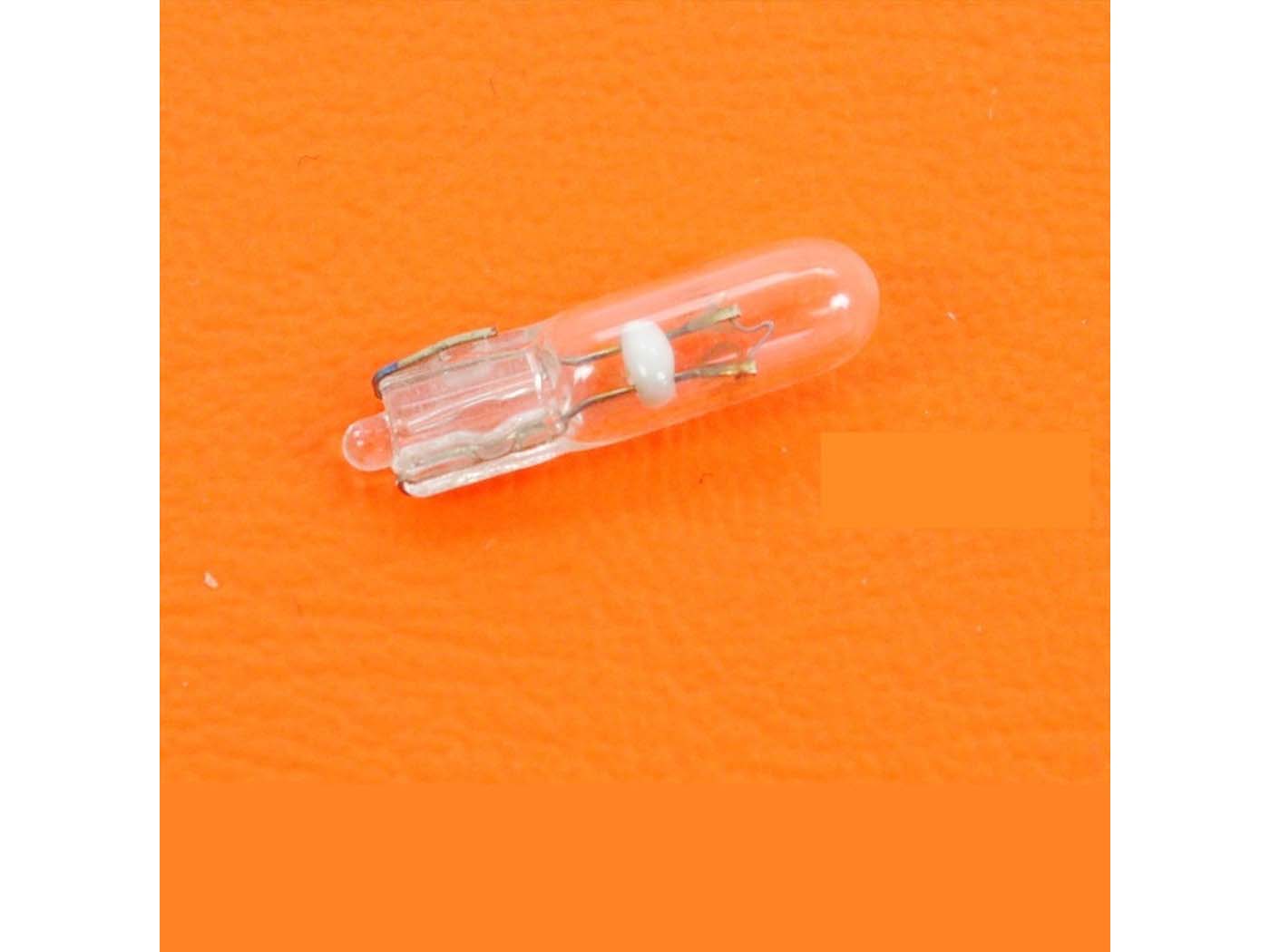 Stiklo lemputė 6 voltų 3 vatai 2 x 4,6 mm mopedui, mopedui, mokick, motoroleriui, motociklui, Zündapp, Kreidler, Hercules, Puch