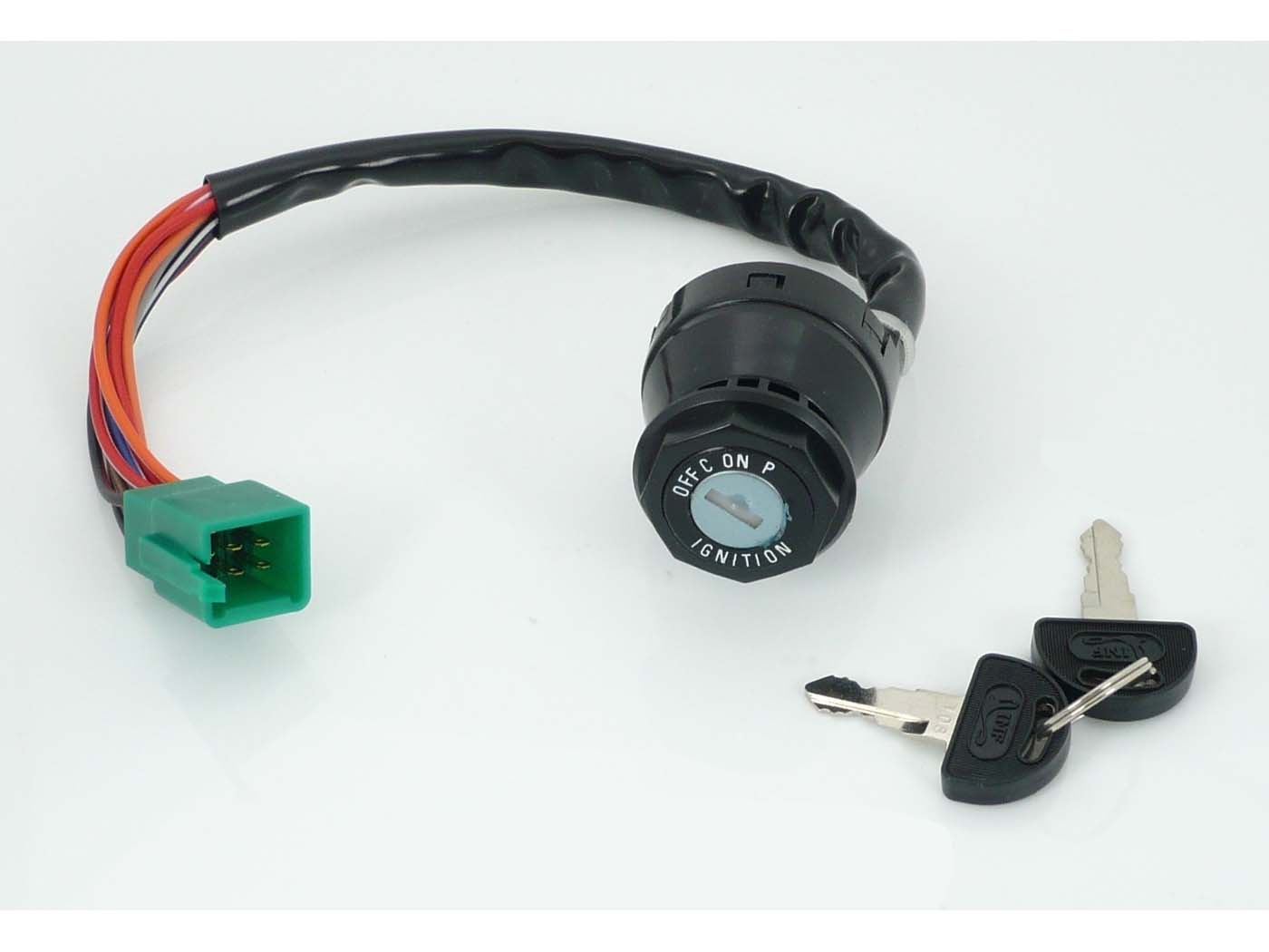Užvedimo spynos 9 krypčių kištukas su 2 rakteliais Suzuki TS 50, 80, X