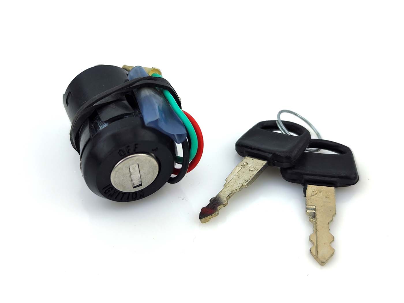 Užvedimo spynelė 4 polių su tvirtinimo kronšteinu ir 2 rakteliais Honda MT 5, 50, MB 50