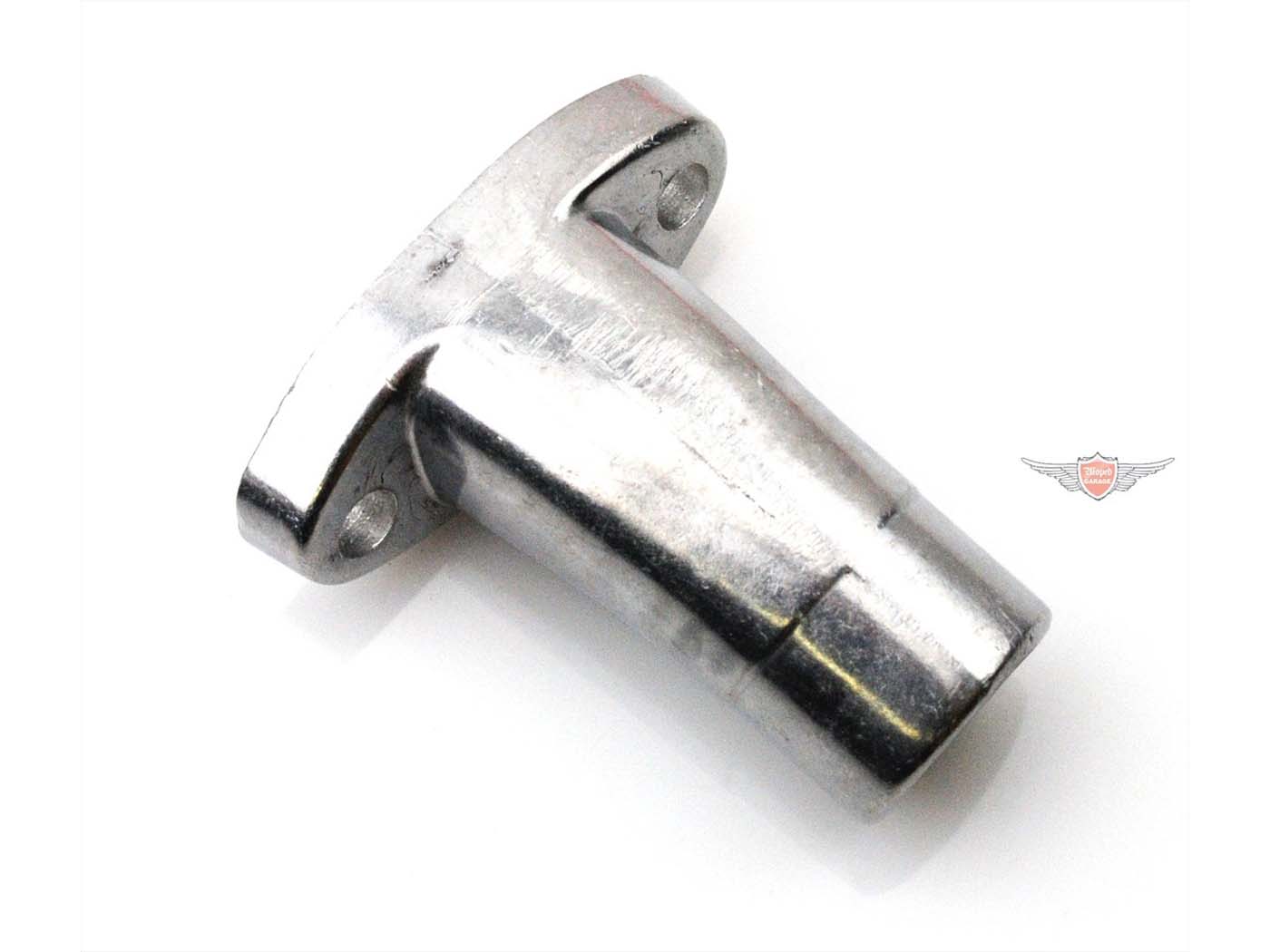 Įsiurbimo kolektoriaus aliuminio 26 mm karbiuratoriaus jungtis 20 mm vidinis skersmuo 45 mm tarpas tarp angų Zündapp, CS, CX, Hai, ZD, GTS, C 50 Sport