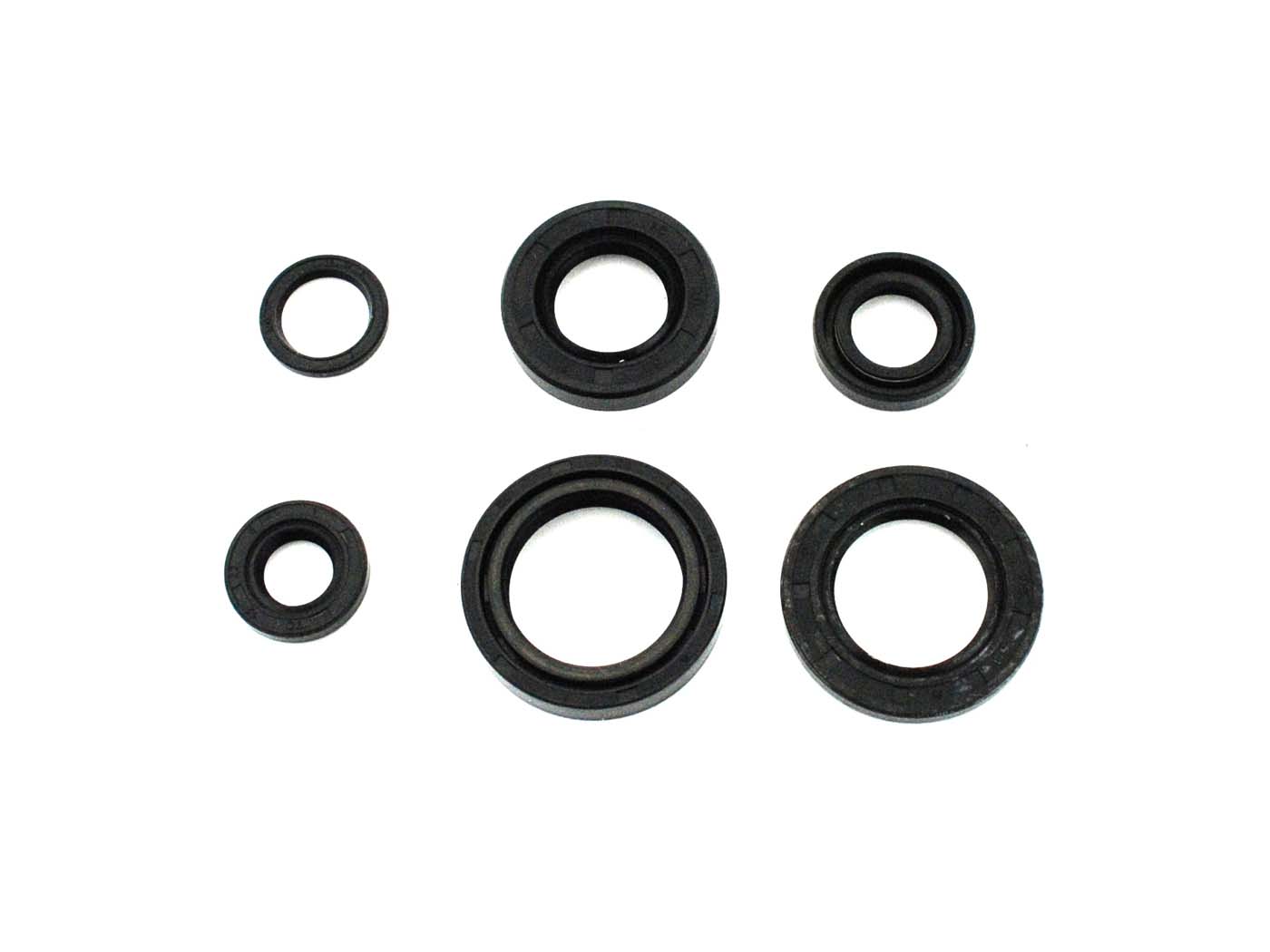 Alyvos sandariklių komplektas 20x35x7 28x40x8 25x40x5 15x26x6 21x15x4 12x22x5, skirtas Yamaha, DT 80 MX, RD, TW