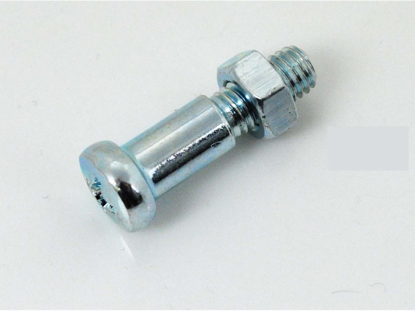 Sraigtinis plieninis velenas 6 mm sriegis M5 ilgis 10 mm, skirtas Zündapp GTS, CS 50, CX C 50 Sport, KS Kreidler Florett, MF 2, MP, Hercules Prima Automatic, M, K MK Mobylette, Peugeot, Tomos, Garelli, Miele, DKW, NSU , KTM