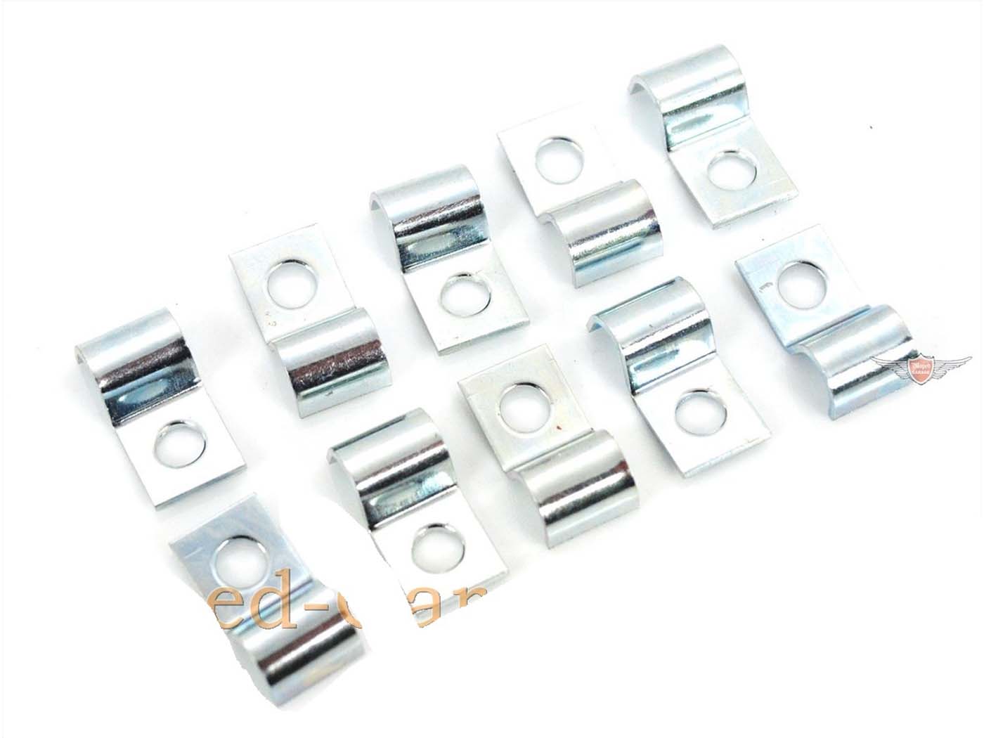 Metalinis kabelio laikiklio komplektas 7 mm 10 dalių, skirtas Zündapp, Kreidler, Hercules, Puch, Miele, DKW, Rixe, mopedui, mopedui, mokick