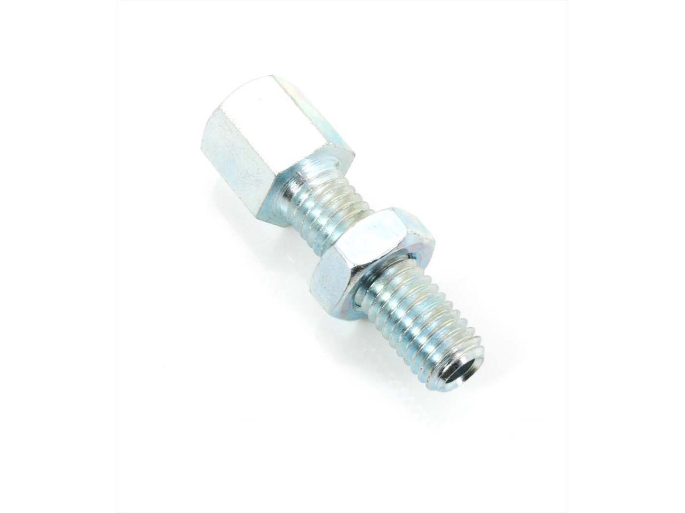 Reguliavimo varžtas šešiakampis M8 x 27mm 10mm skersmens 4mm anga mopedui, mopedui, mokick