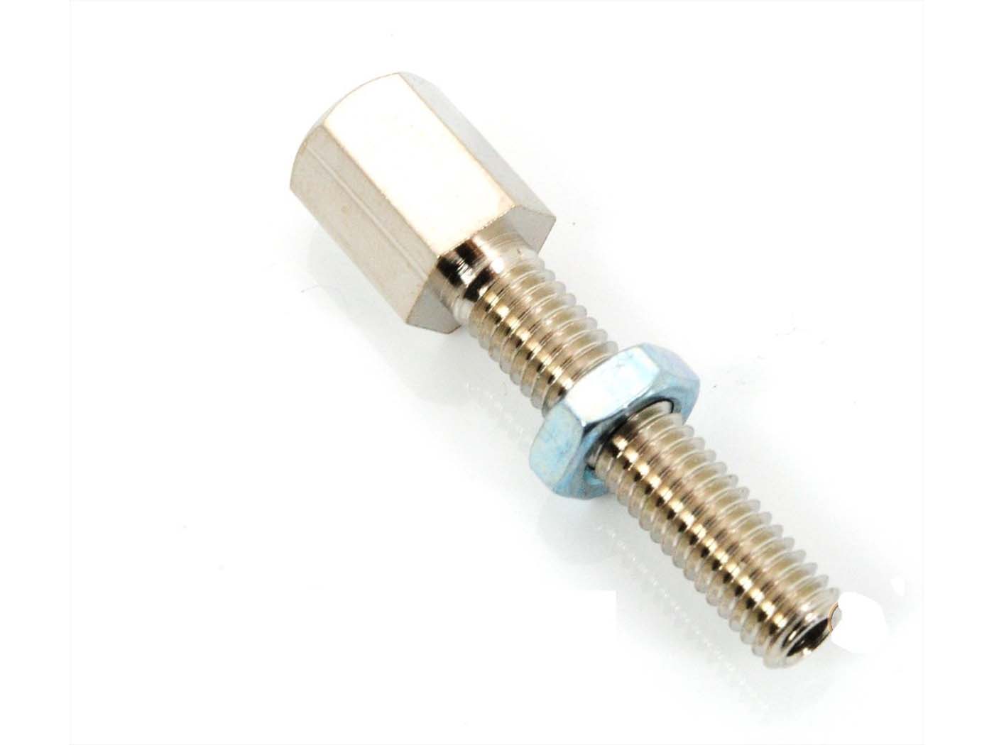 Reguliavimo varžtas šešiakampis M5 x 22 mm 7 mm skersmens 2,5 mm anga mopedui, mopedui, mokick